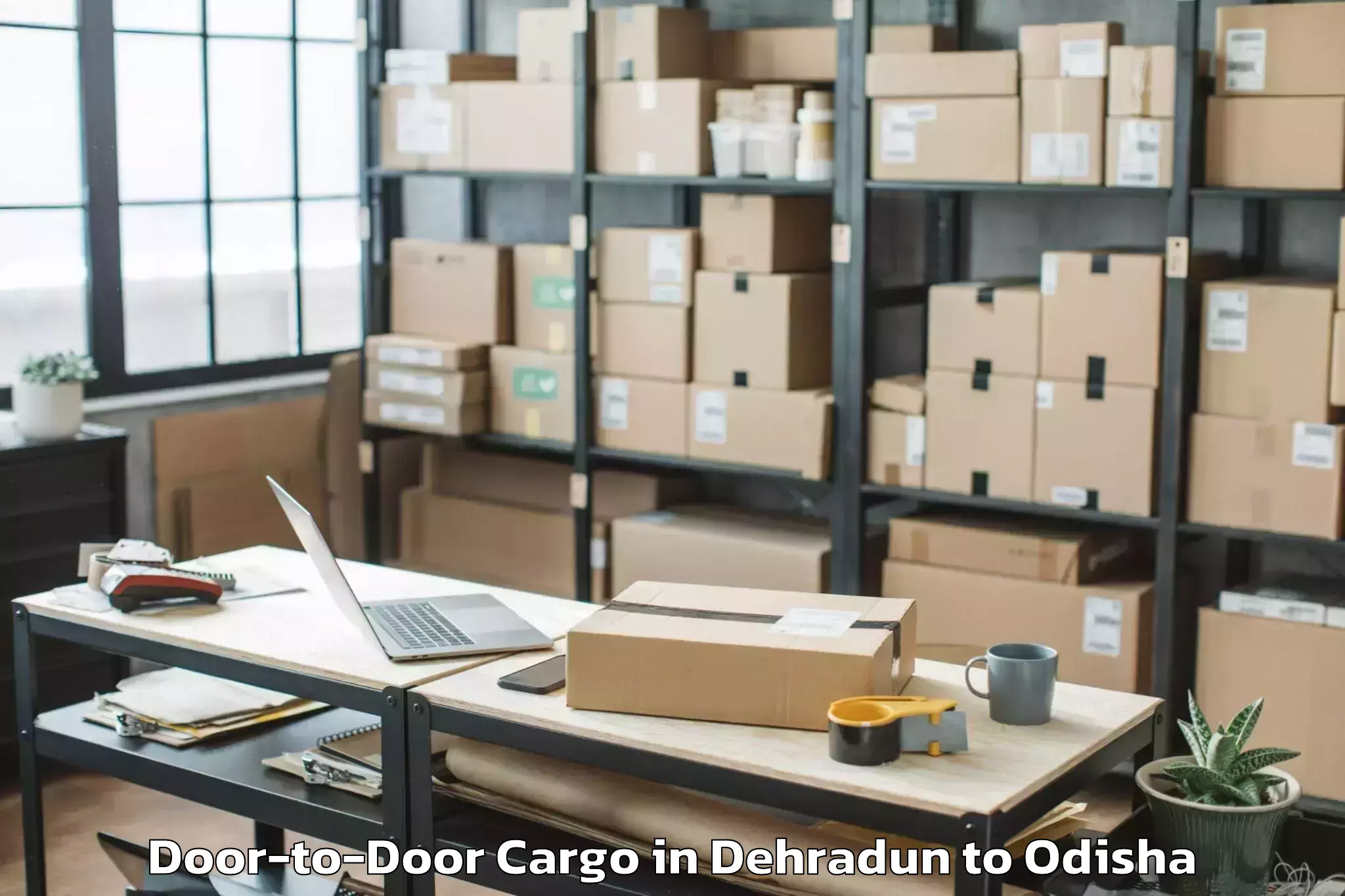 Top Dehradun to Lingaraj Door To Door Cargo Available